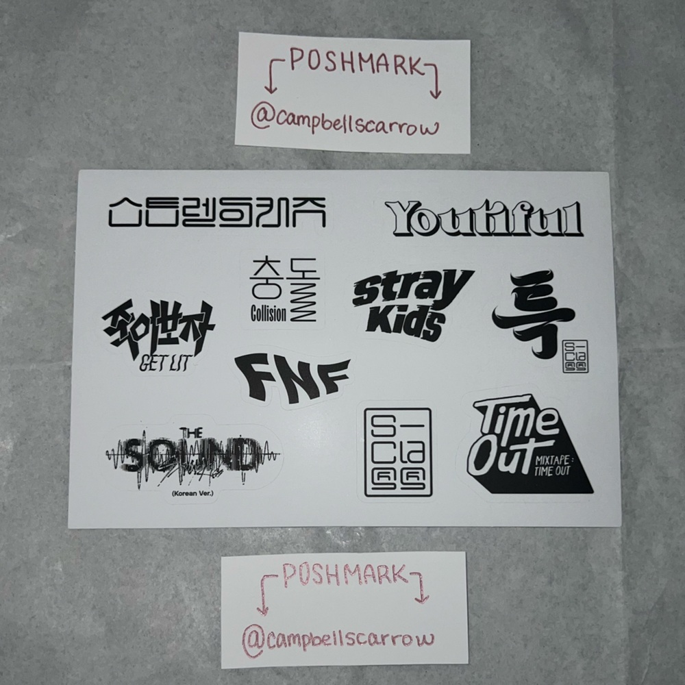 ❣️4/$25❣️ STRAY KIDS Aunthentic ALBUM STICKERS 5-STAR version 2